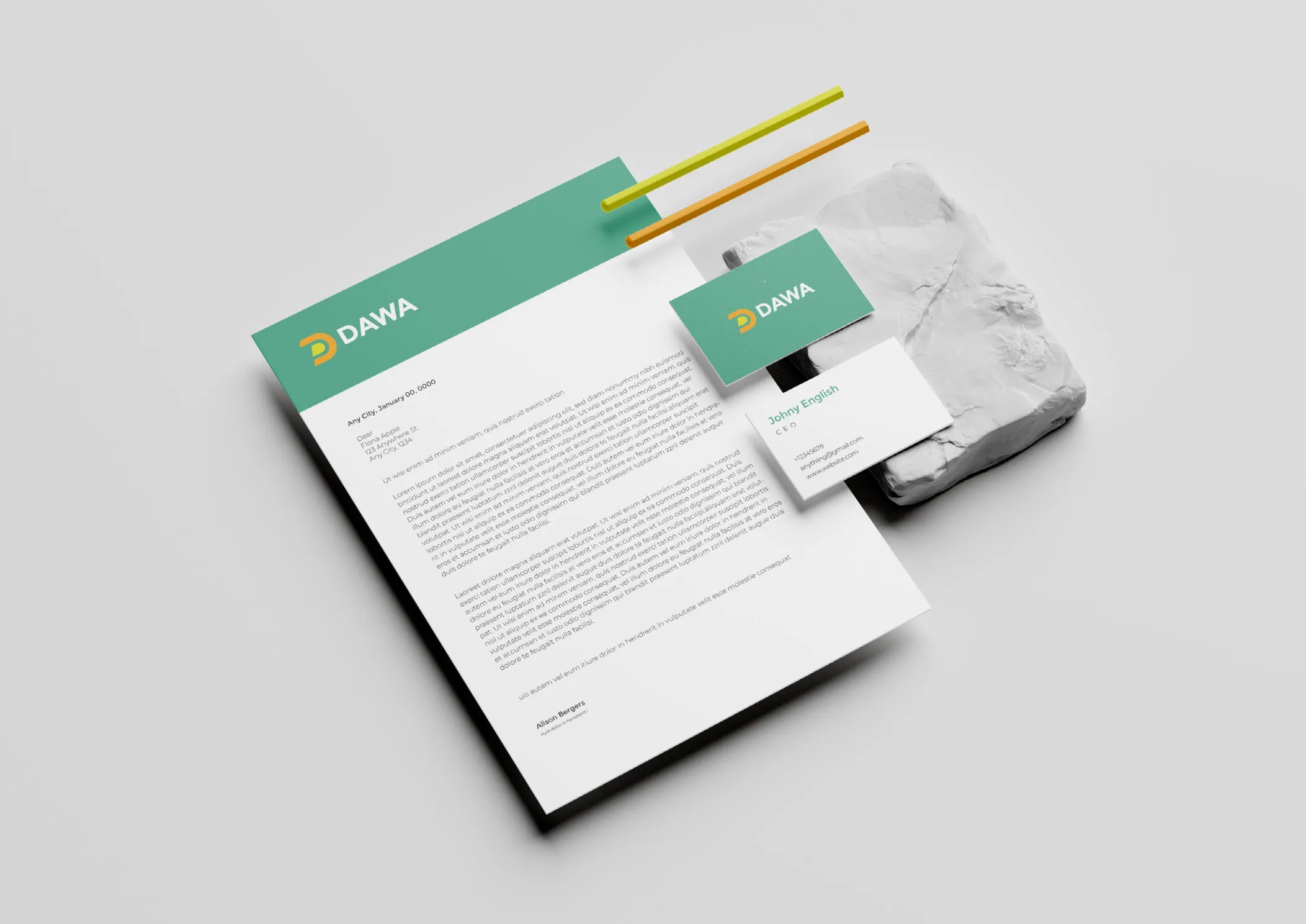 DAWA brand identity 2